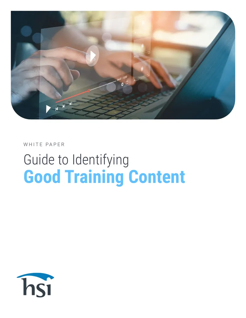 Guide to Identifying Good Training Content