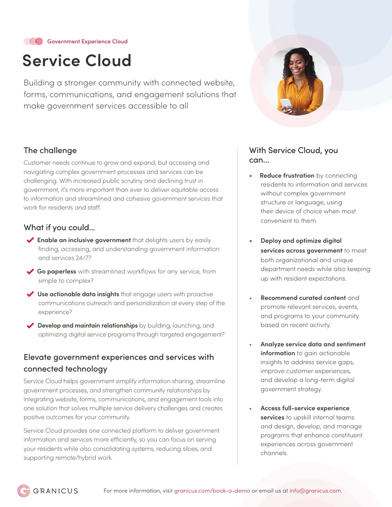 Service Cloud Government Experience Solutions