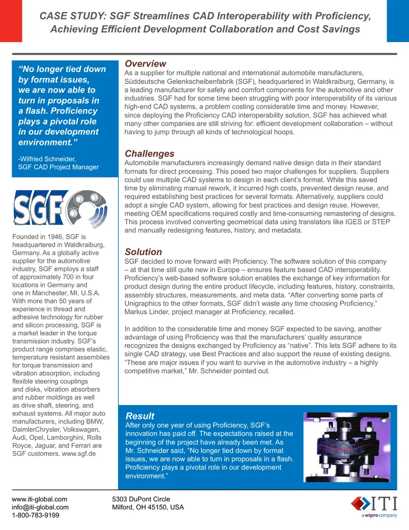 SGF CAD Interoperability Case Study