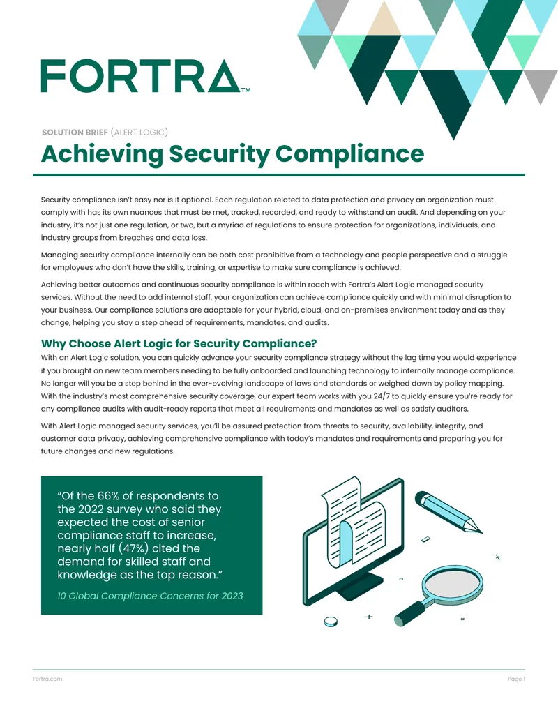 Achieving Security Compliance with Alert Logic