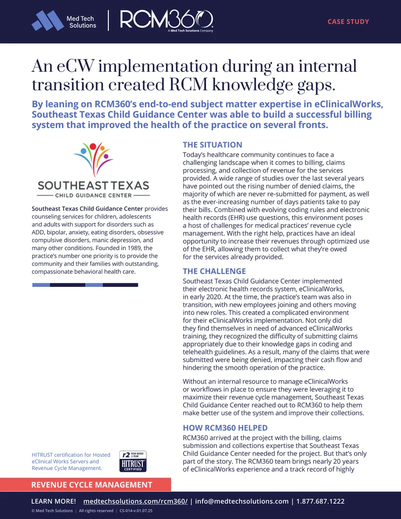 Revenue Cycle Management Implementation Case Study