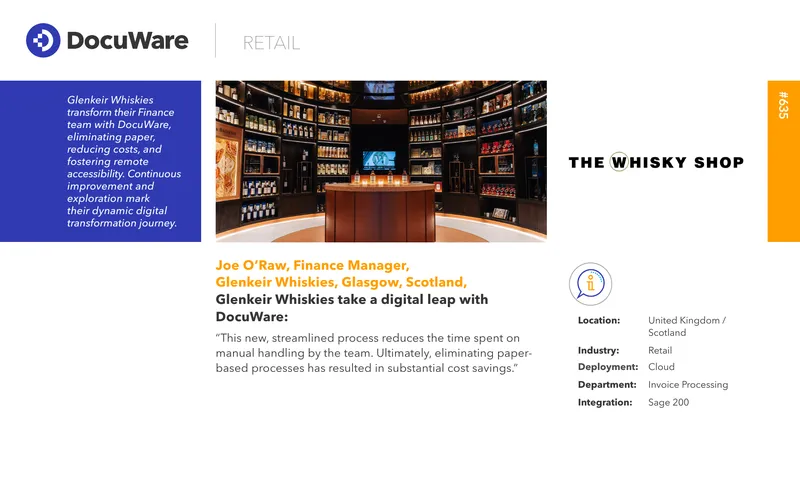 Glenkeir Whiskies Digital Transformation with DocuWare