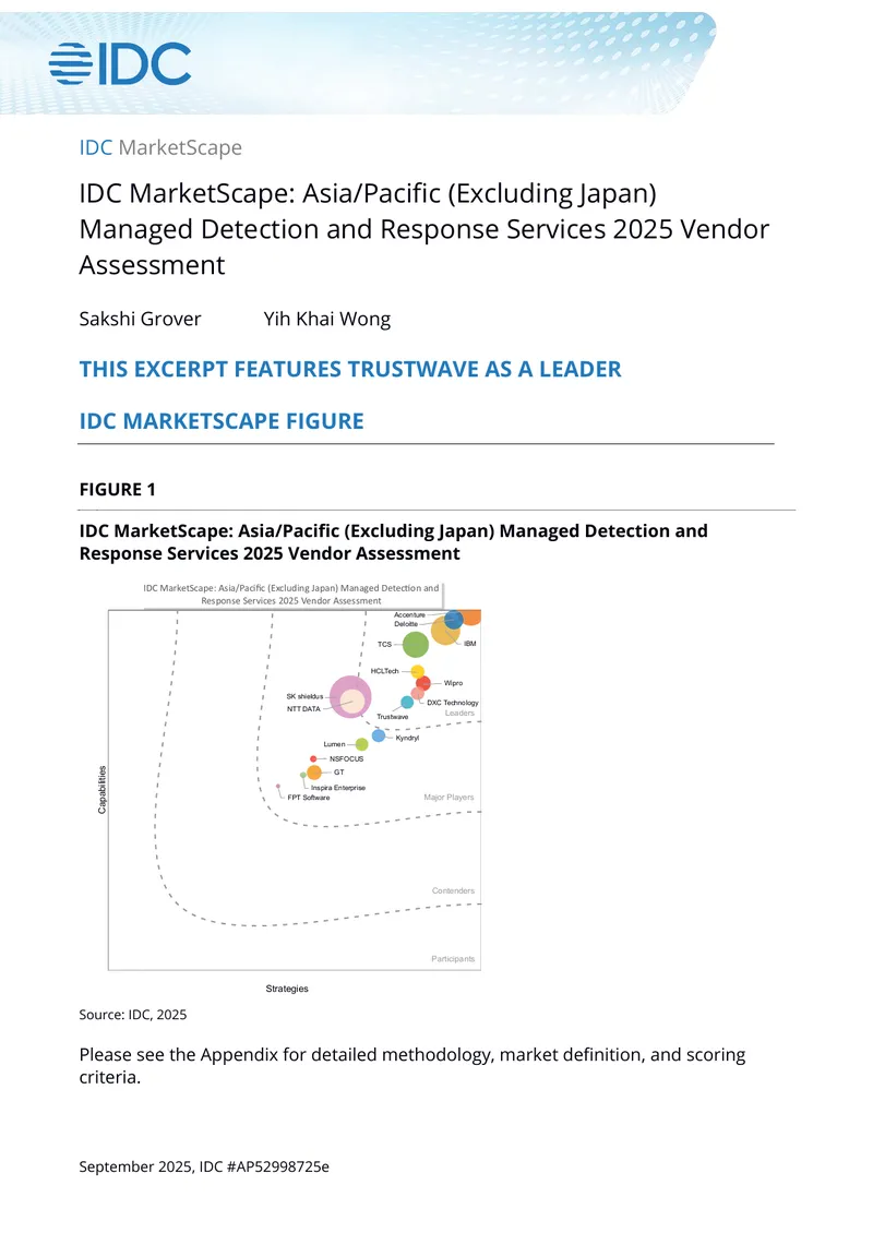 Asia/Pacific Managed Detection and Response Services Assessment