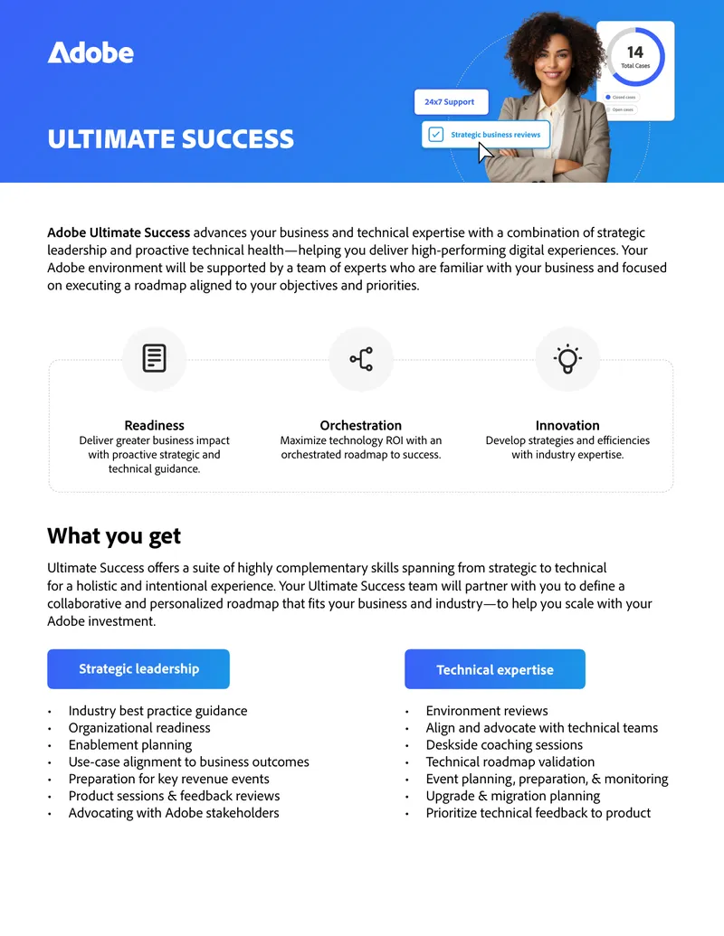 Adobe Ultimate Success Plan Overview