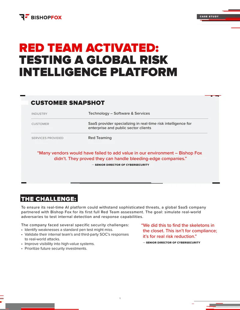 Red Team Assessment of Global Risk Intelligence Platform