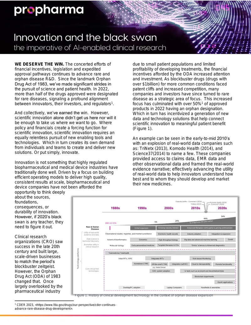 Innovative Approaches in Rare Disease Drug Development