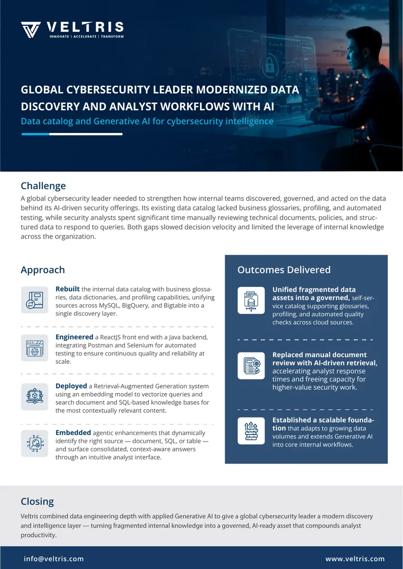 AI-Driven Data Discovery and Analyst Workflow Modernization