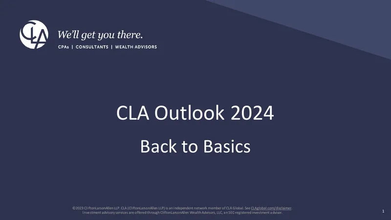CLA 2024 Economic and Industry Outlook