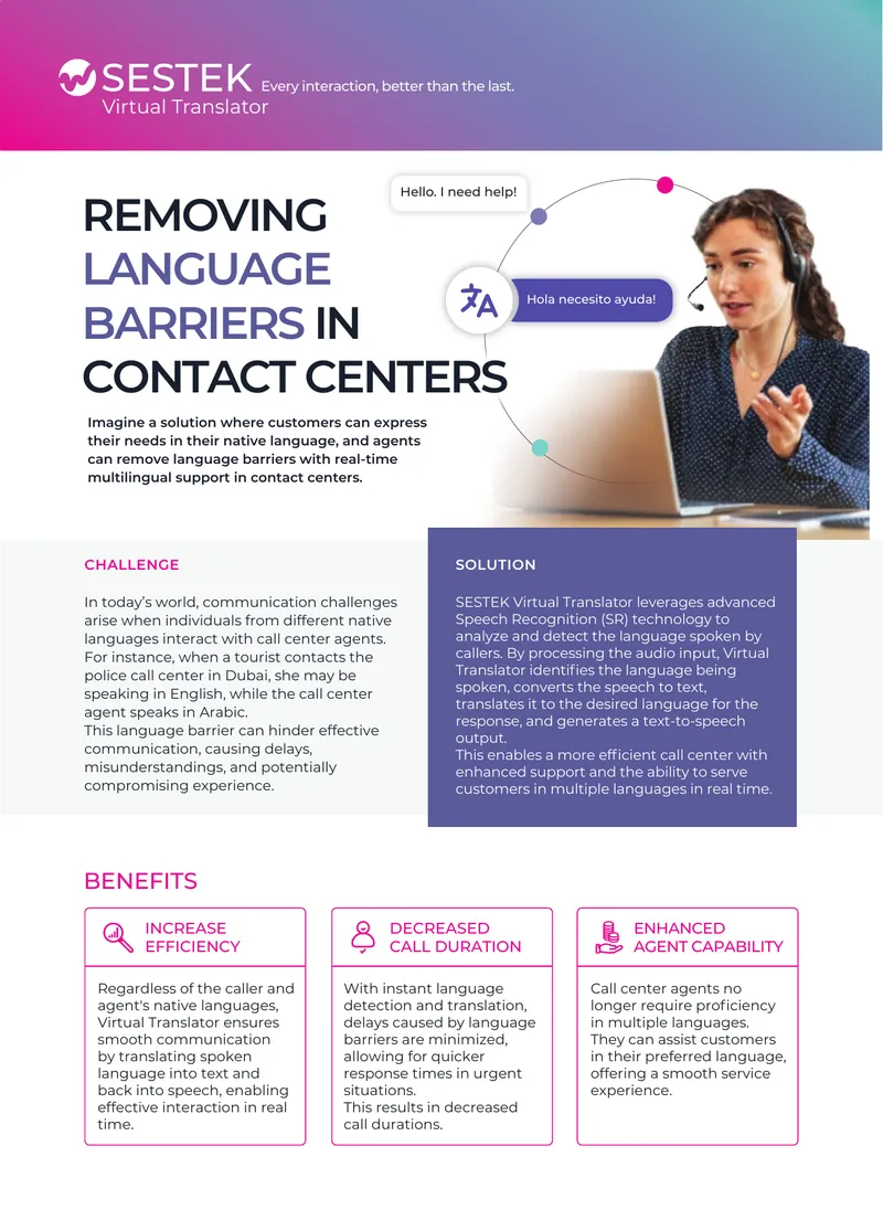 Multilingual Support in Contact Centers