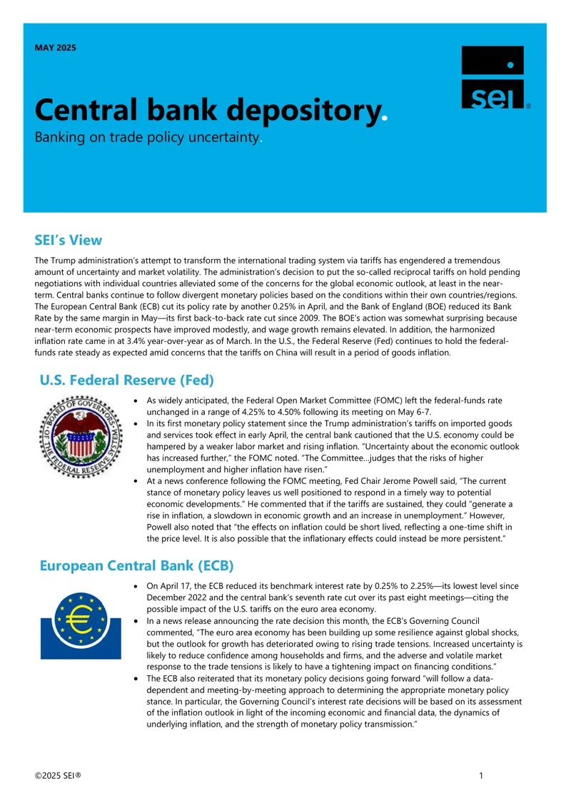 Central Bank Monetary Policy Responses to Trade Uncertainty