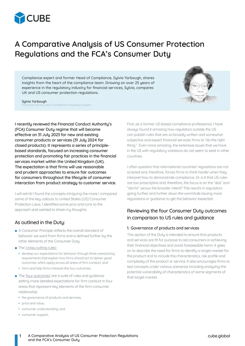 Comparative Analysis of US and UK Consumer Protection Regulations