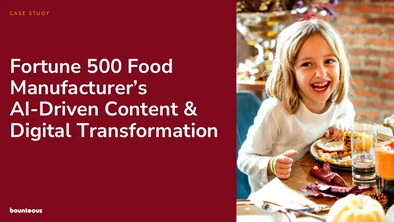 AI-Driven Digital Transformation for Food Manufacturer