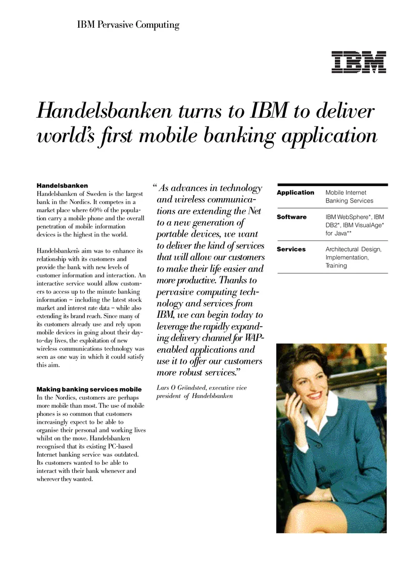Handelsbanken Mobile Banking Application Development