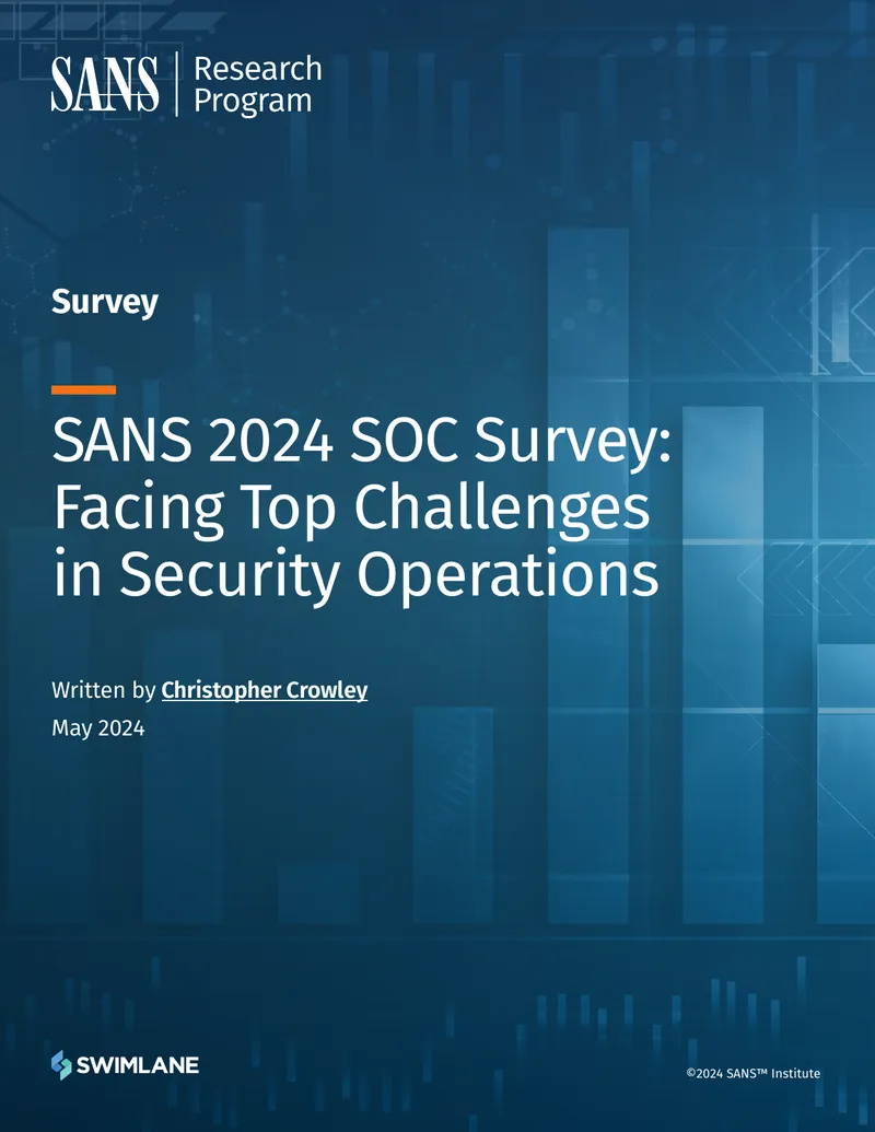 SANS 2024 SOC Survey on Security Operations Challenges