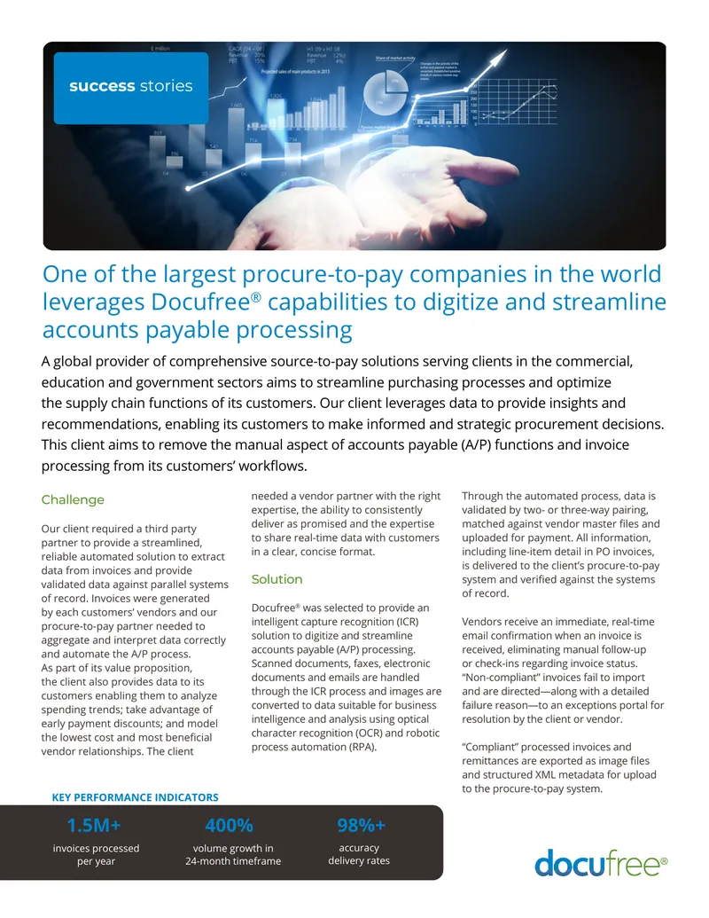 Automating Accounts Payable Processing with Docufree