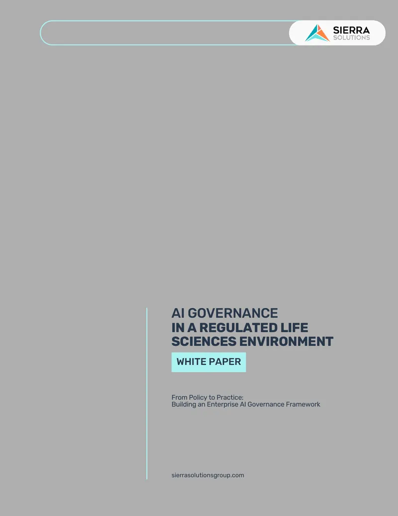 AI Governance Framework for Life Sciences Organizations