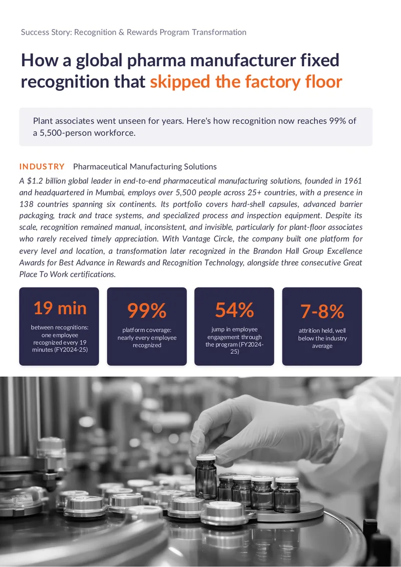 Recognition and Rewards Program Transformation Case Study