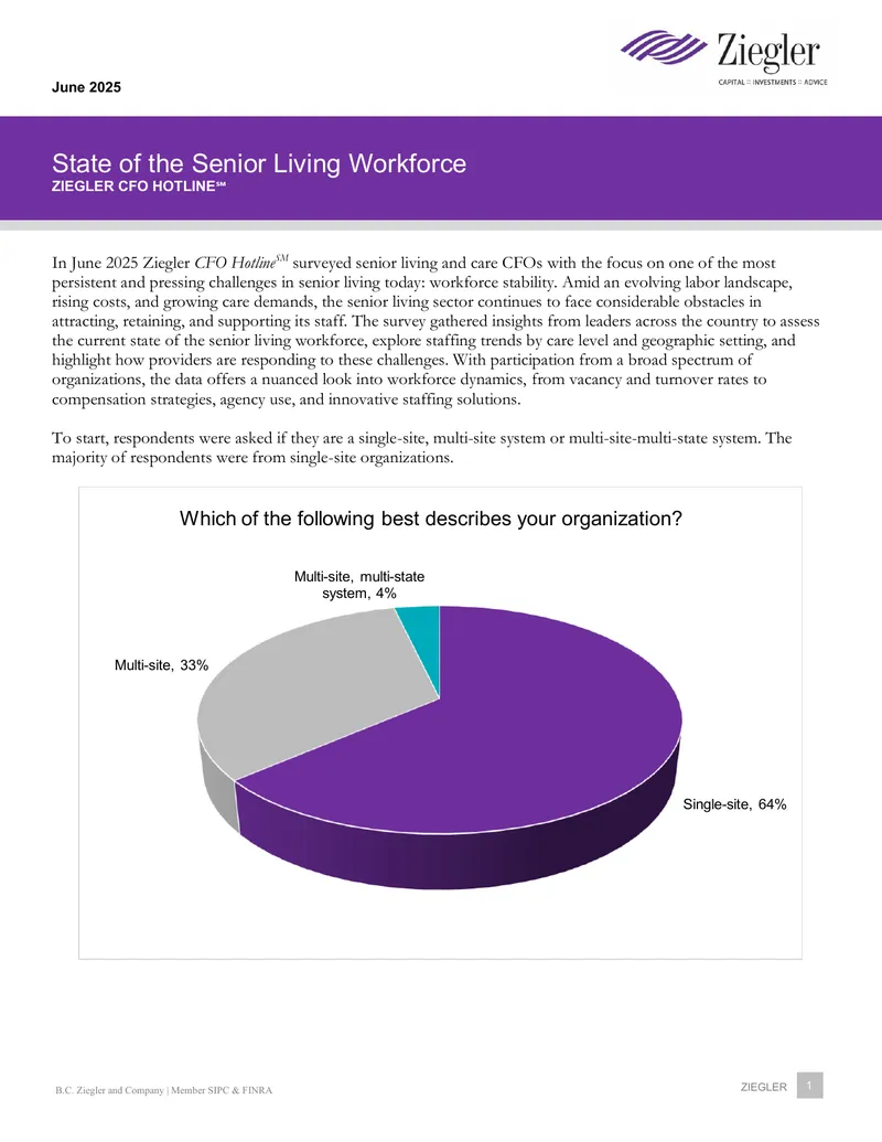 State of the Senior Living Workforce Survey Report