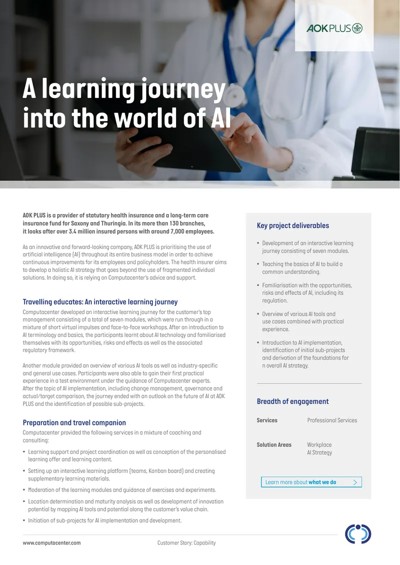 Interactive Learning Journey for AI Implementation