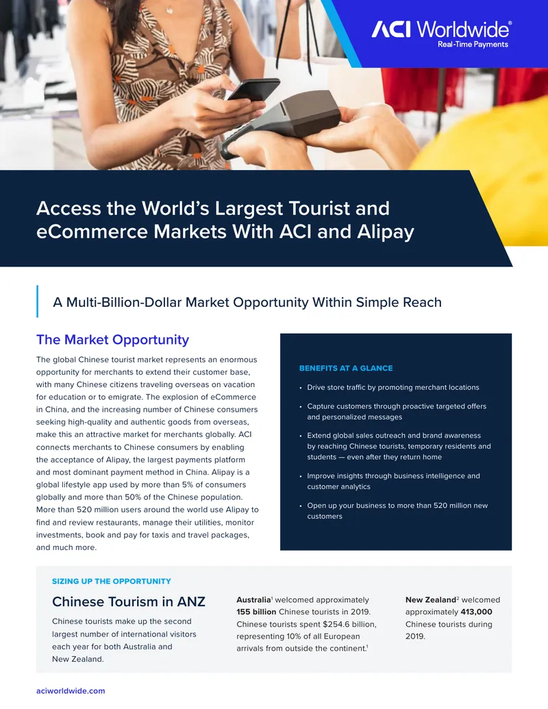 Accessing the Chinese Tourist Market with Alipay preview page 1