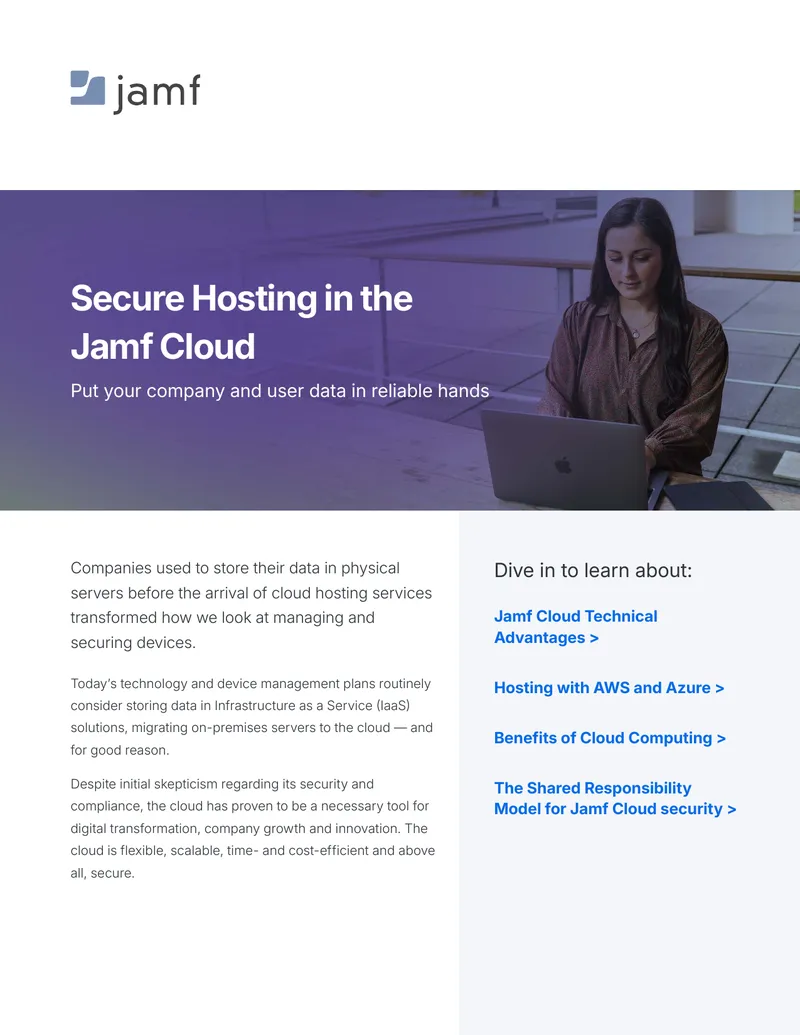 Secure Hosting in the Jamf Cloud