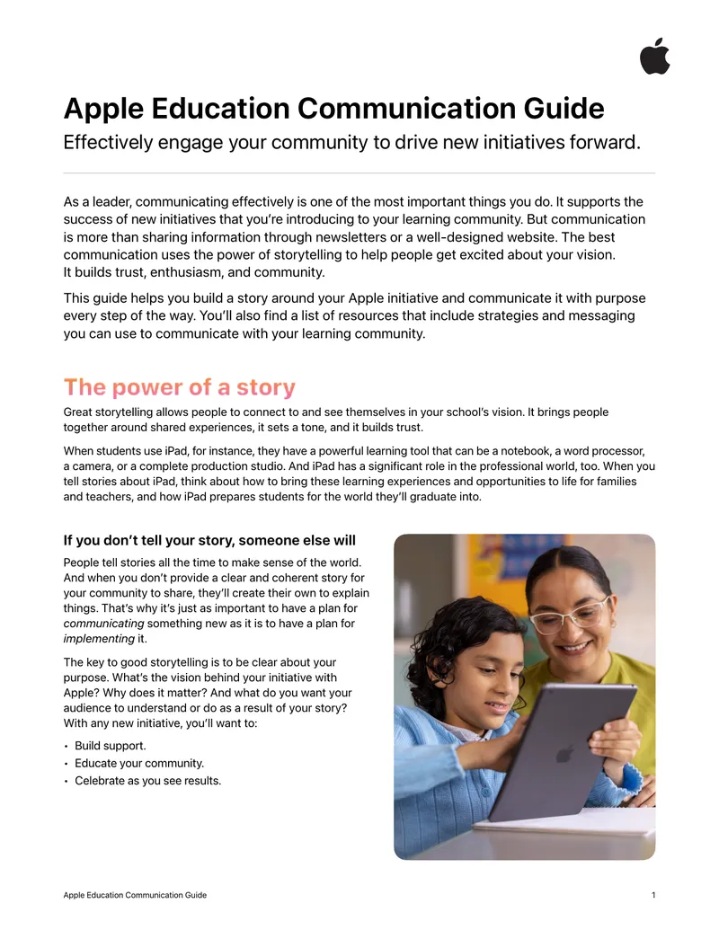 Apple Education Communication Guide