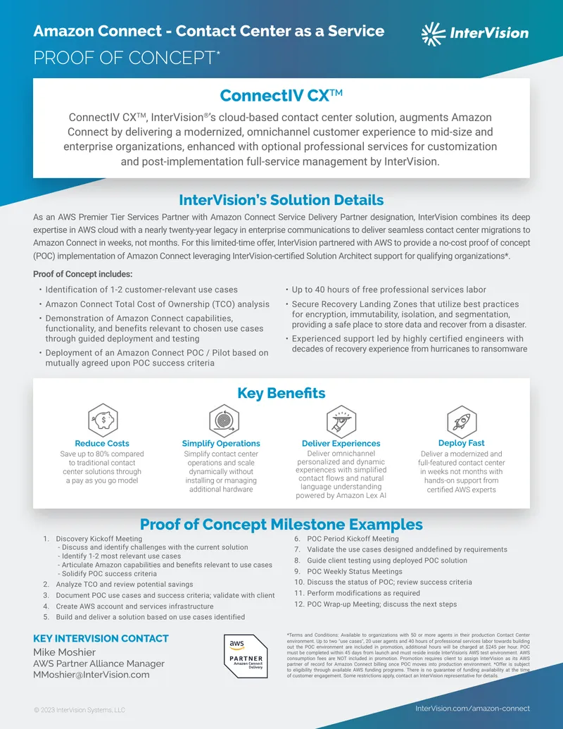 Amazon Connect Proof of Concept Implementation Guide