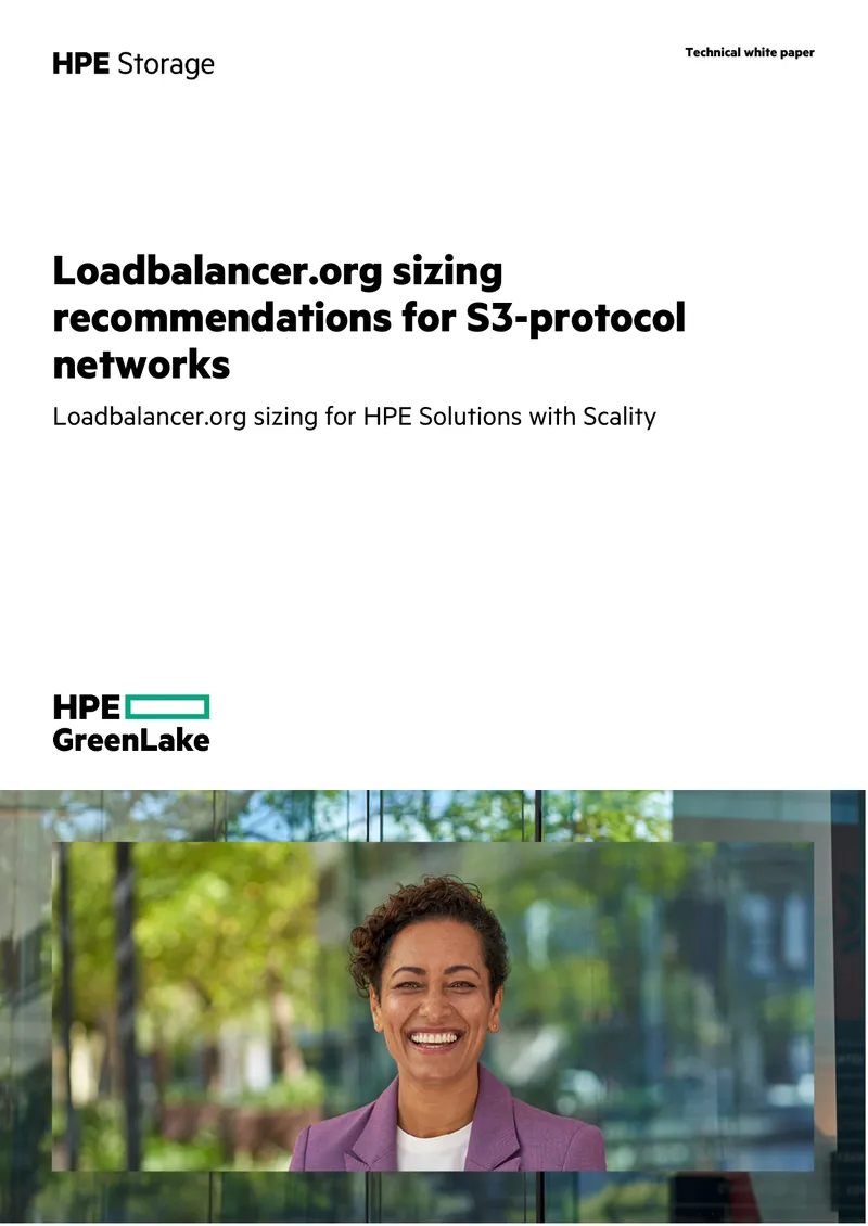 Loadbalancer.org Sizing Recommendations for S3 Networks