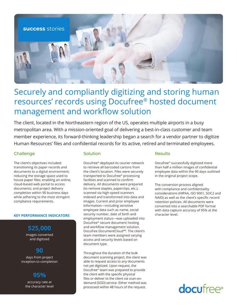 Human Resources Document Digitization Case Study