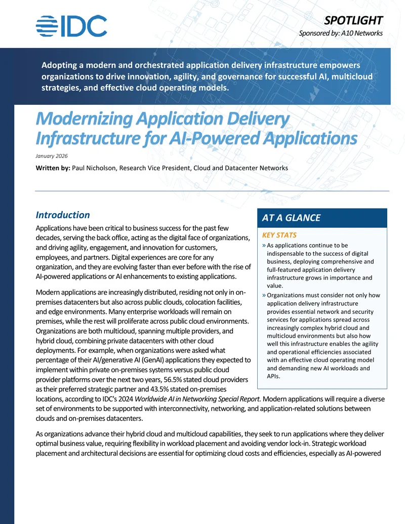 Modernizing Application Delivery Infrastructure for AI-Powered Applications