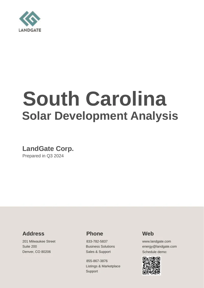 South Carolina Solar Development Analysis
