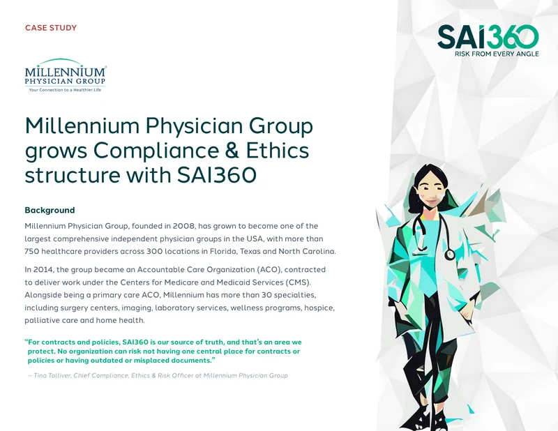 Millennium Physician Group Compliance and Ethics Case Study