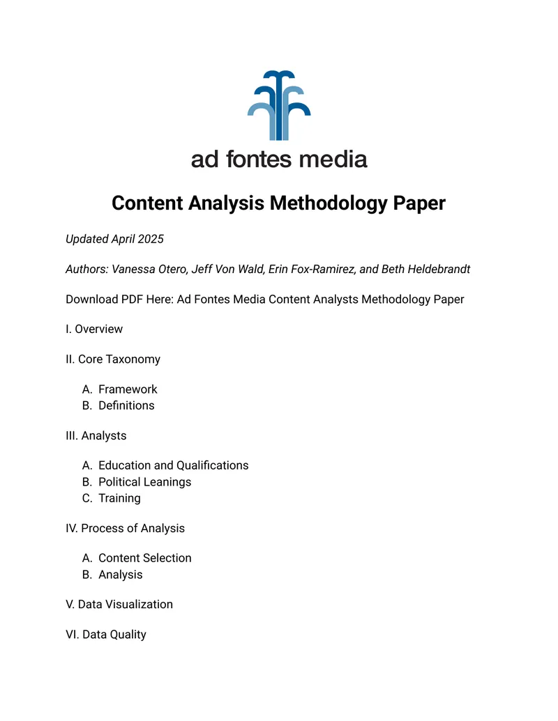 Content Analysis Methodology Paper