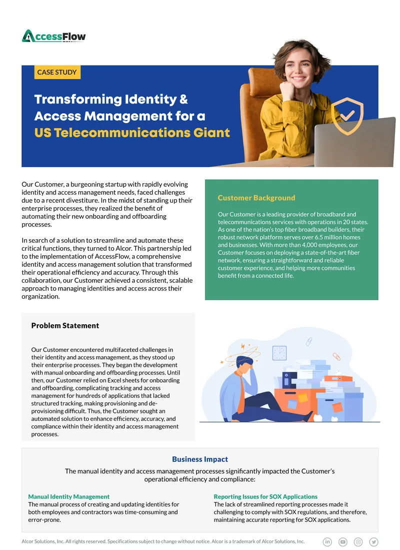 Identity and Access Management Transformation Case Study