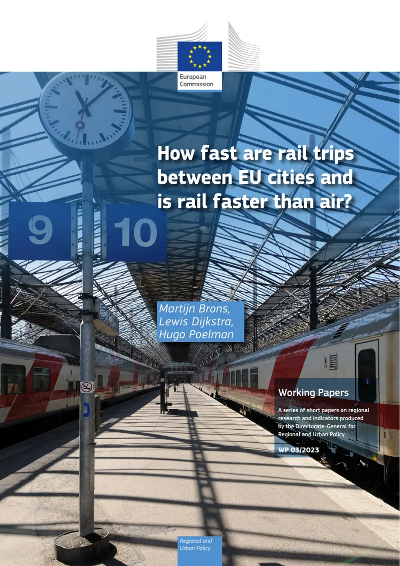 Analysis of Rail Travel Speed Between EU Cities