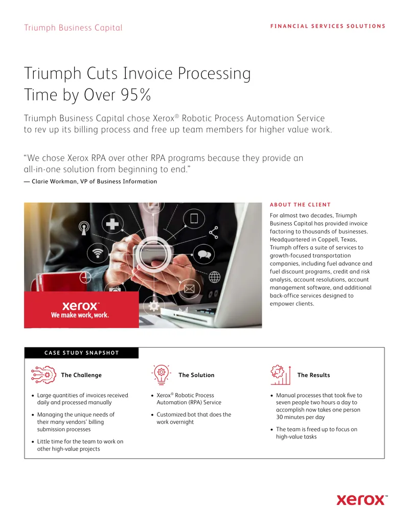 Triumph Business Capital Invoice Processing Case Study
