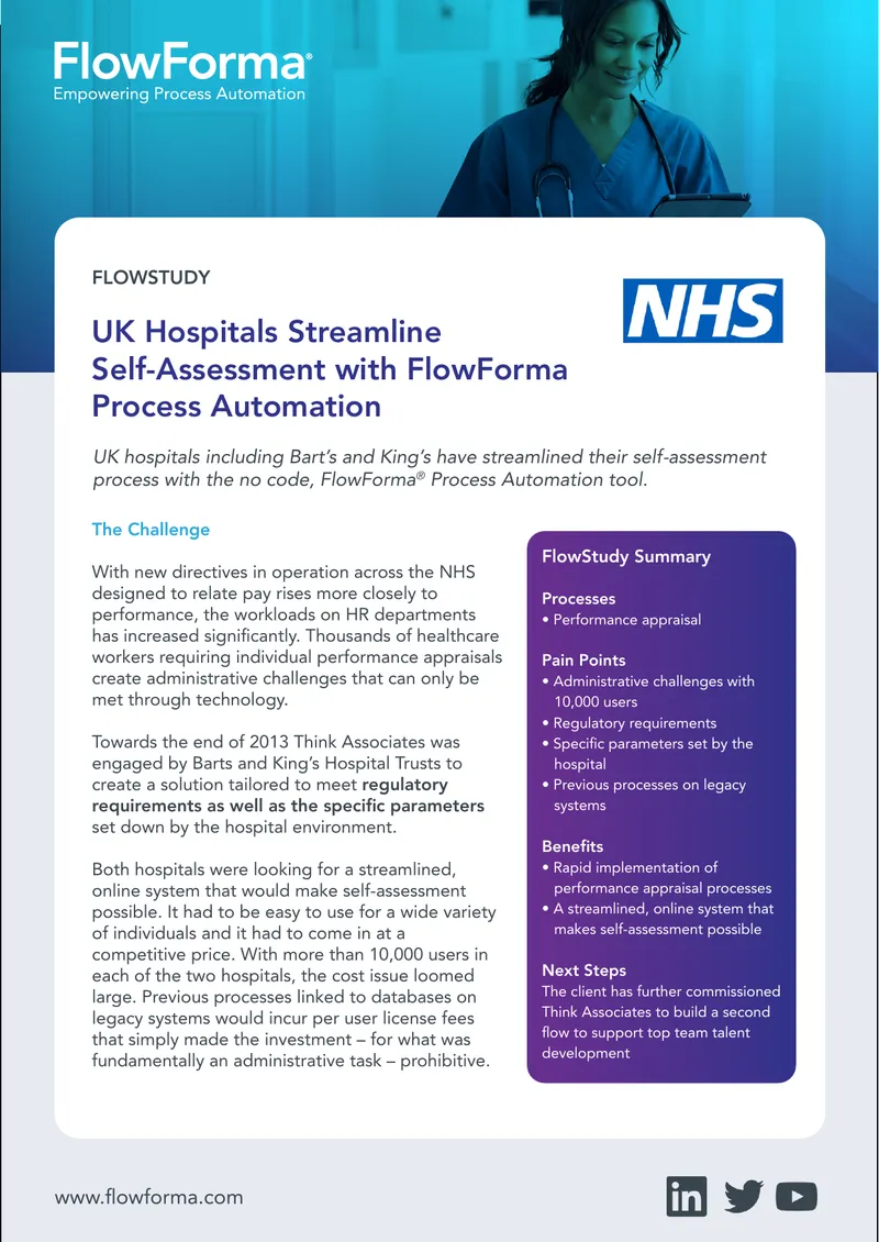 UK Hospitals Streamline Self-Assessment Process