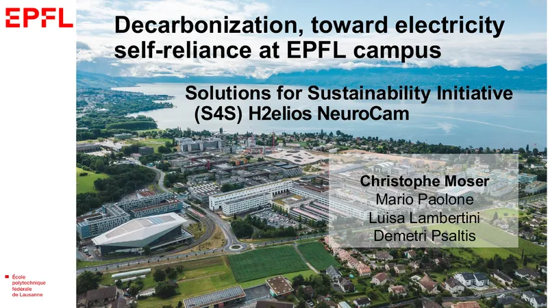 Decarbonization Strategies for EPFL Campus