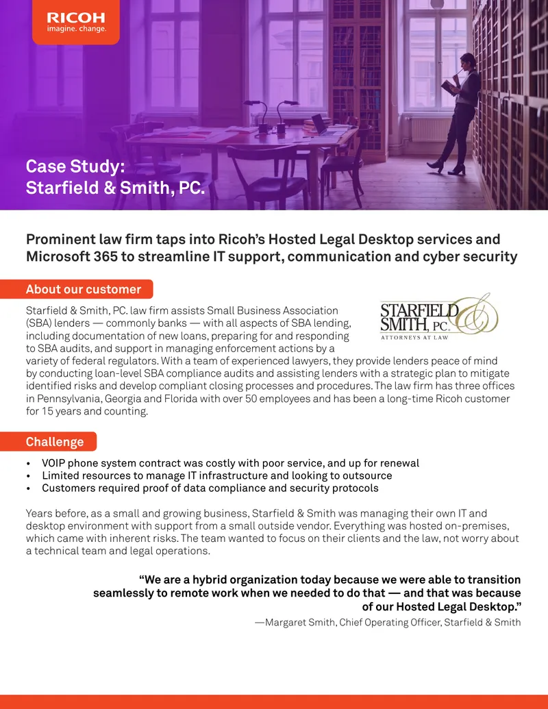Starfield & Smith Case Study on IT Transformation