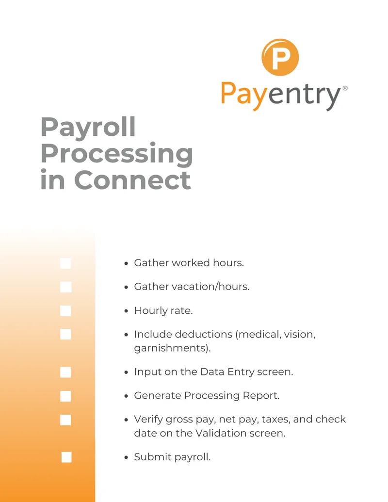 Payroll Processing Guidelines and Verification Steps