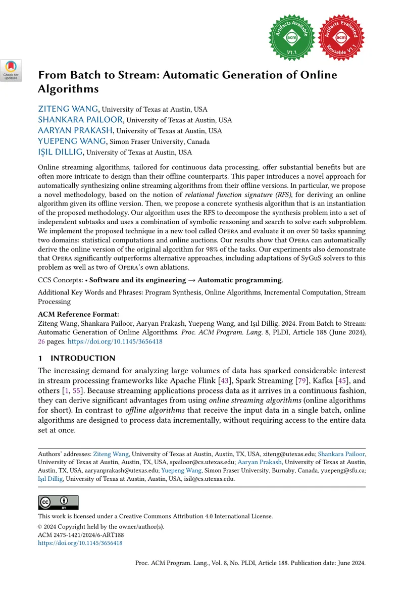 Automatic Generation of Online Algorithms from Batch Versions