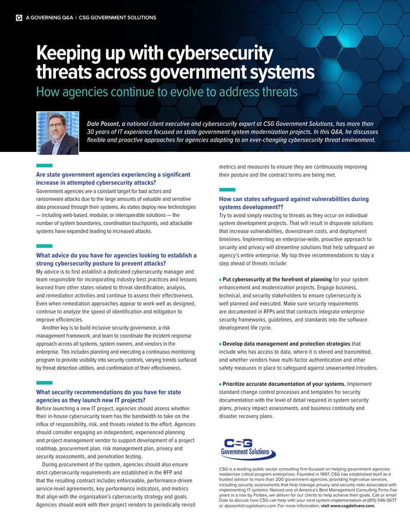 Cybersecurity Strategies for Government Agencies