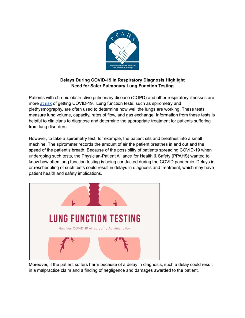 Impact of COVID-19 on Lung Function Testing Practices