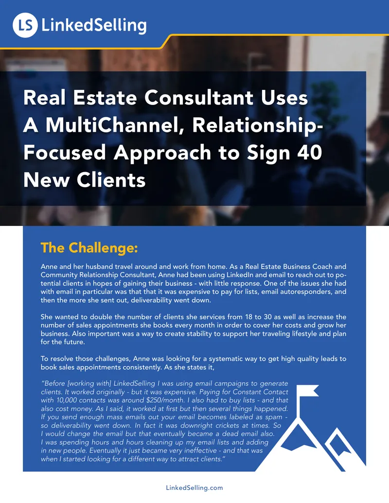 Real Estate Consultant's MultiChannel Client Acquisition Strategy