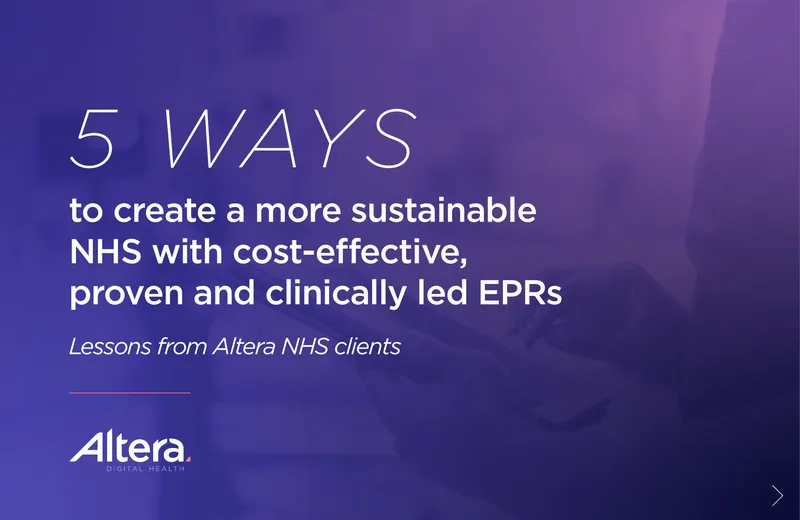 Sustainable NHS Strategies through Electronic Patient Records