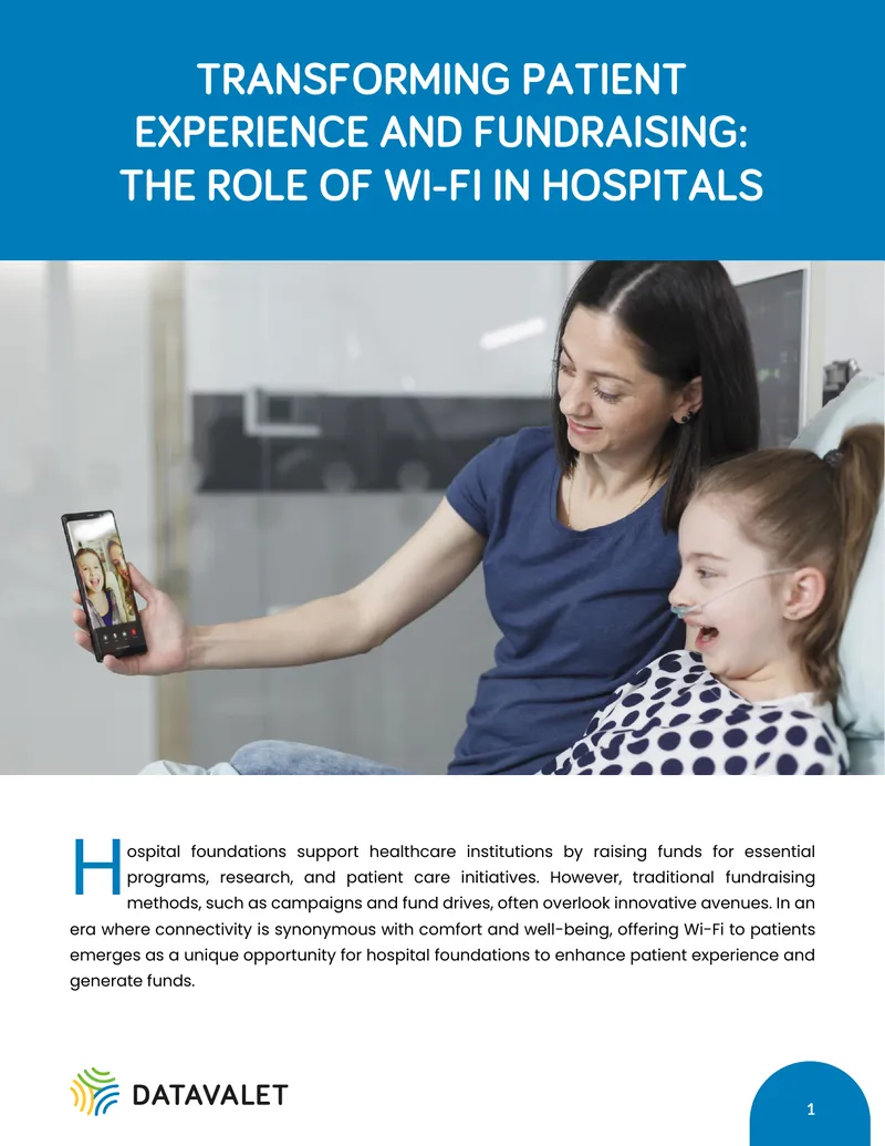 Fundraising through Guest Wi-Fi in Hospitals
