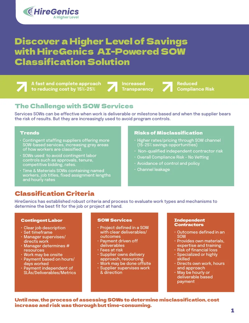 AI-Powered SOW Classification Solution Overview