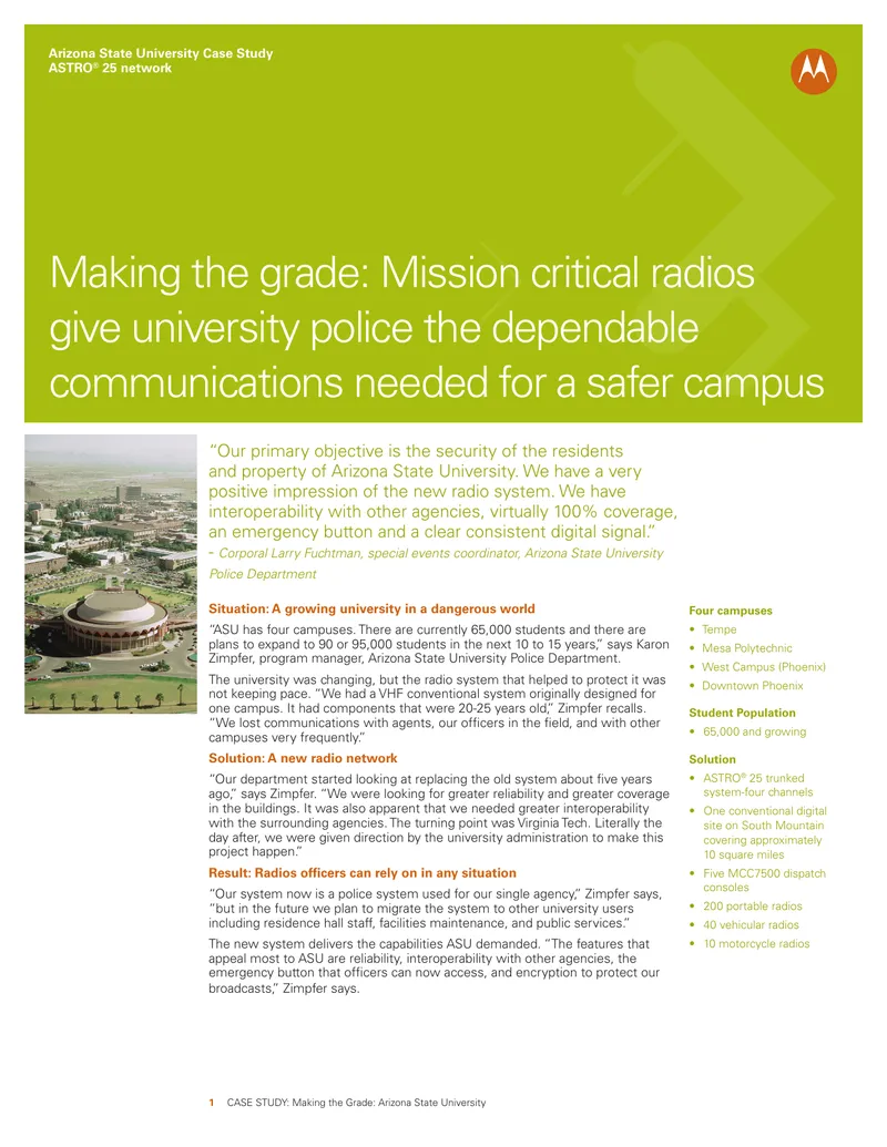 Case Study on Arizona State University Radio System