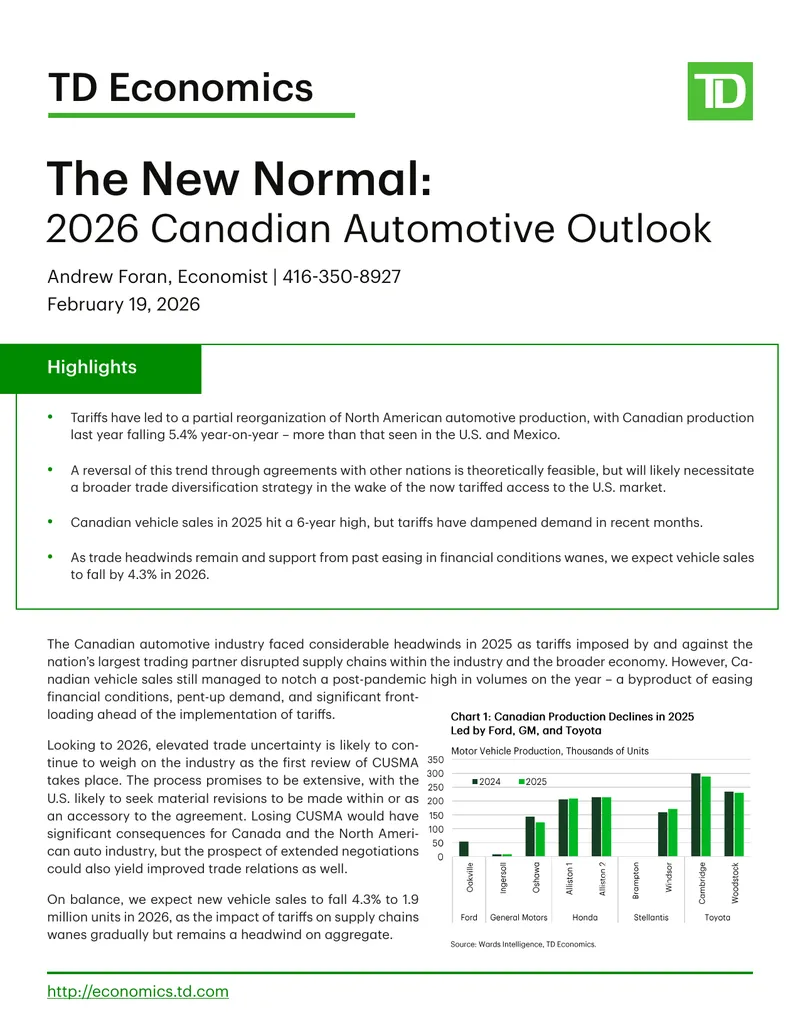2026 Canadian Automotive Industry Outlook