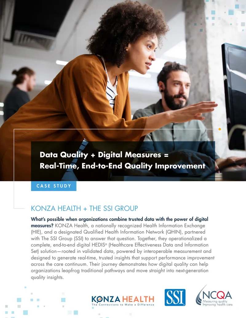 KONZA Health and SSI Group Digital Quality Measurement Case Study